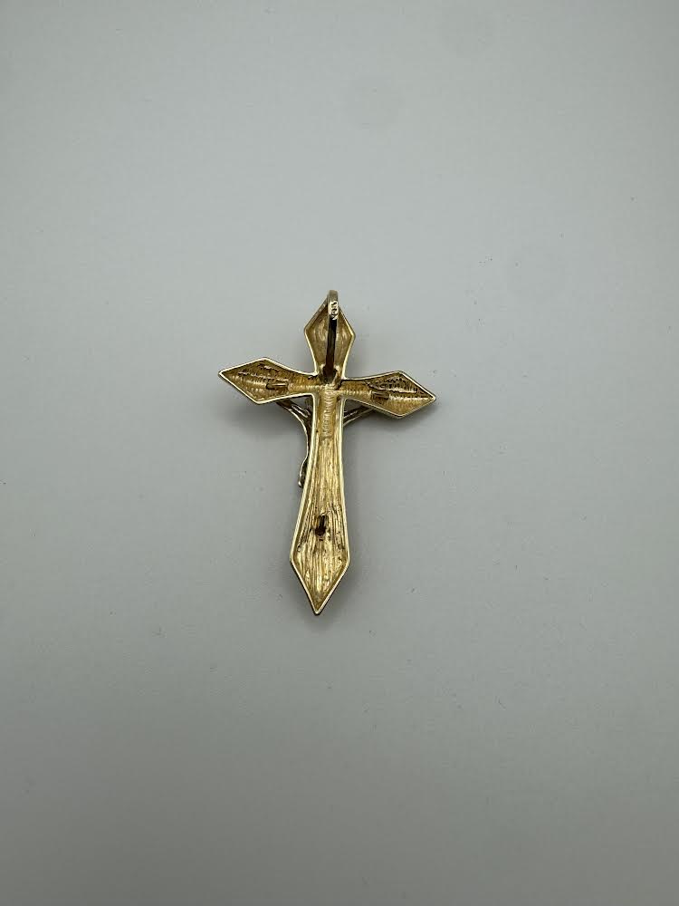 14k Two-Tone ‘Jesus On Crucifix’ Pendant