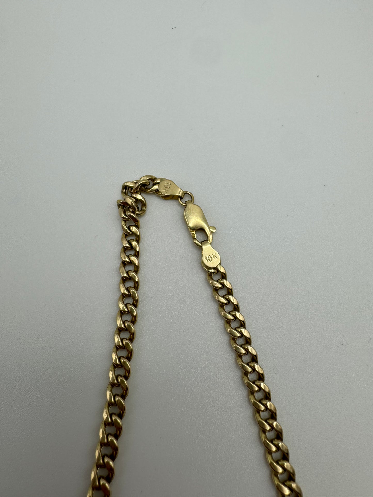 10k Yellow Gold Cuban Link 22”