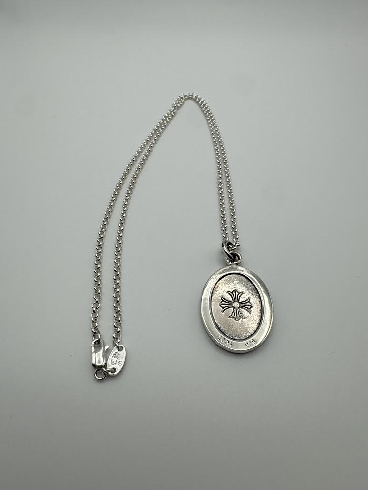 Chrome Hearts 2004 Oval Angel Pendant Paired w/ Chrome Hearts 2001 Chain